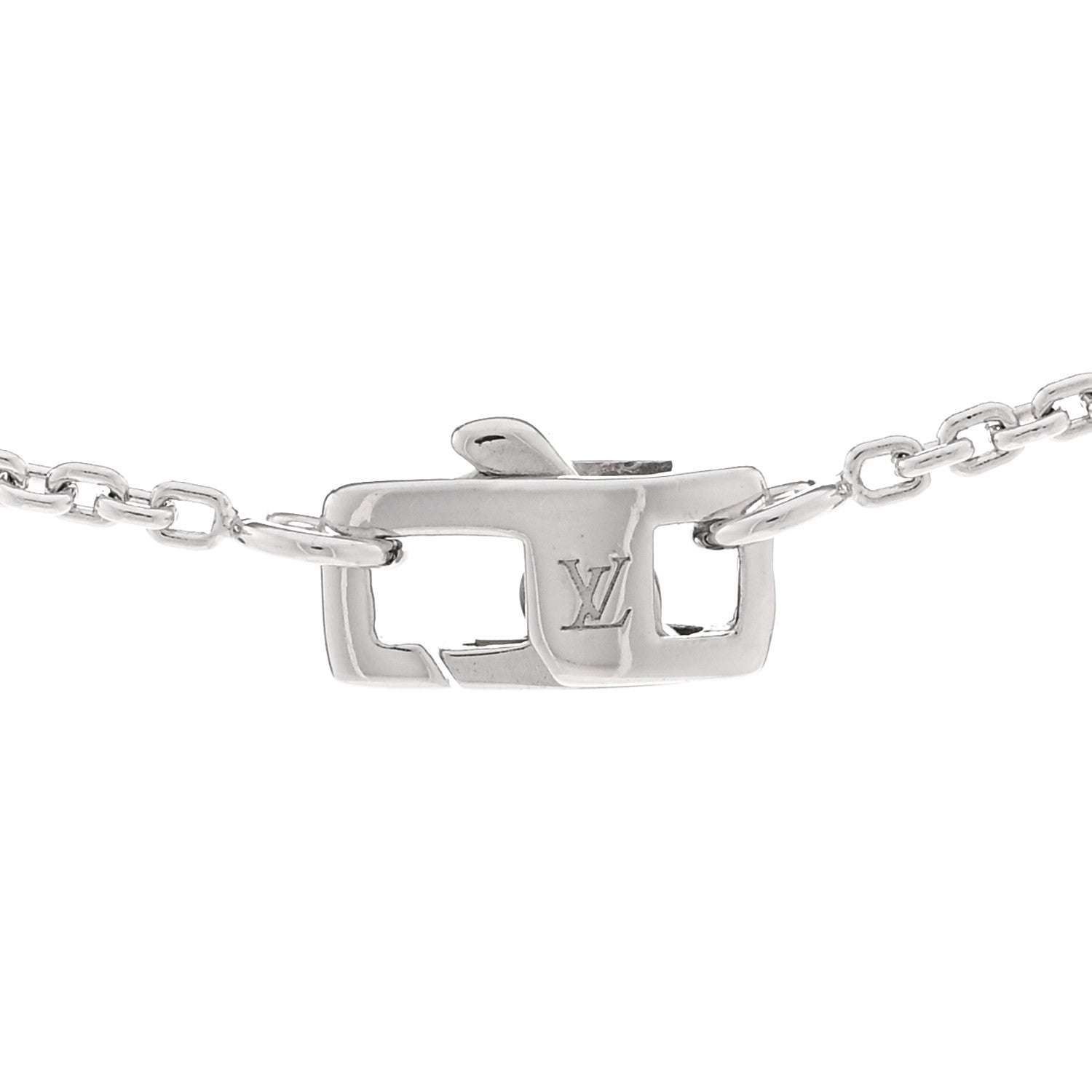 Louis Vuitton 18K White Gold Diamond Idylle Blossom Pendant Necklace 4 of 5