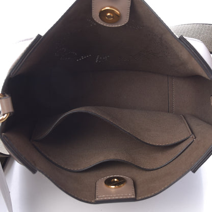 Stella McCartney Eco Alter Nappa Perforated Logo Mini Crossbody Dark Taupe 5 of 10