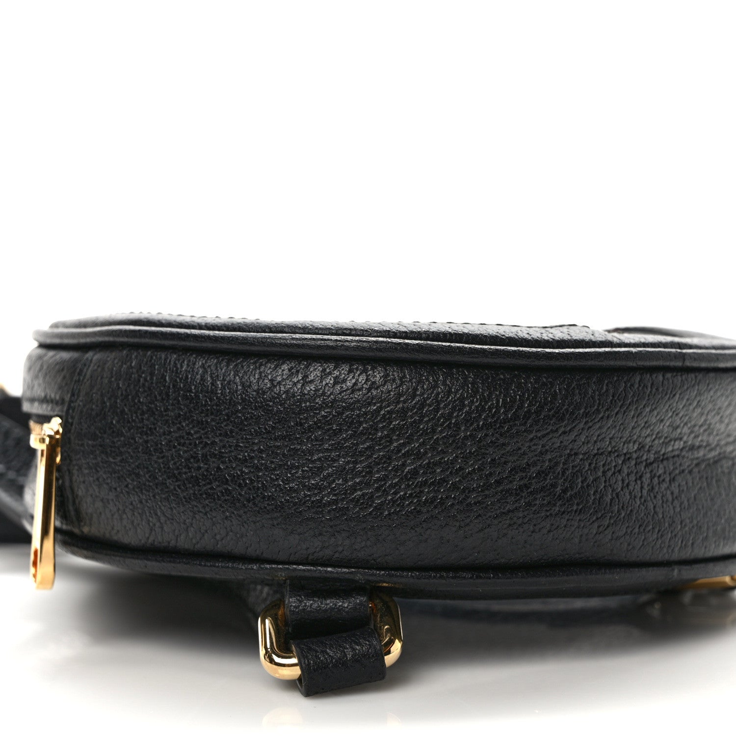 Gucci Grained Calfskin Web Mini Ophidia Round Backpack Black 7 of 8
