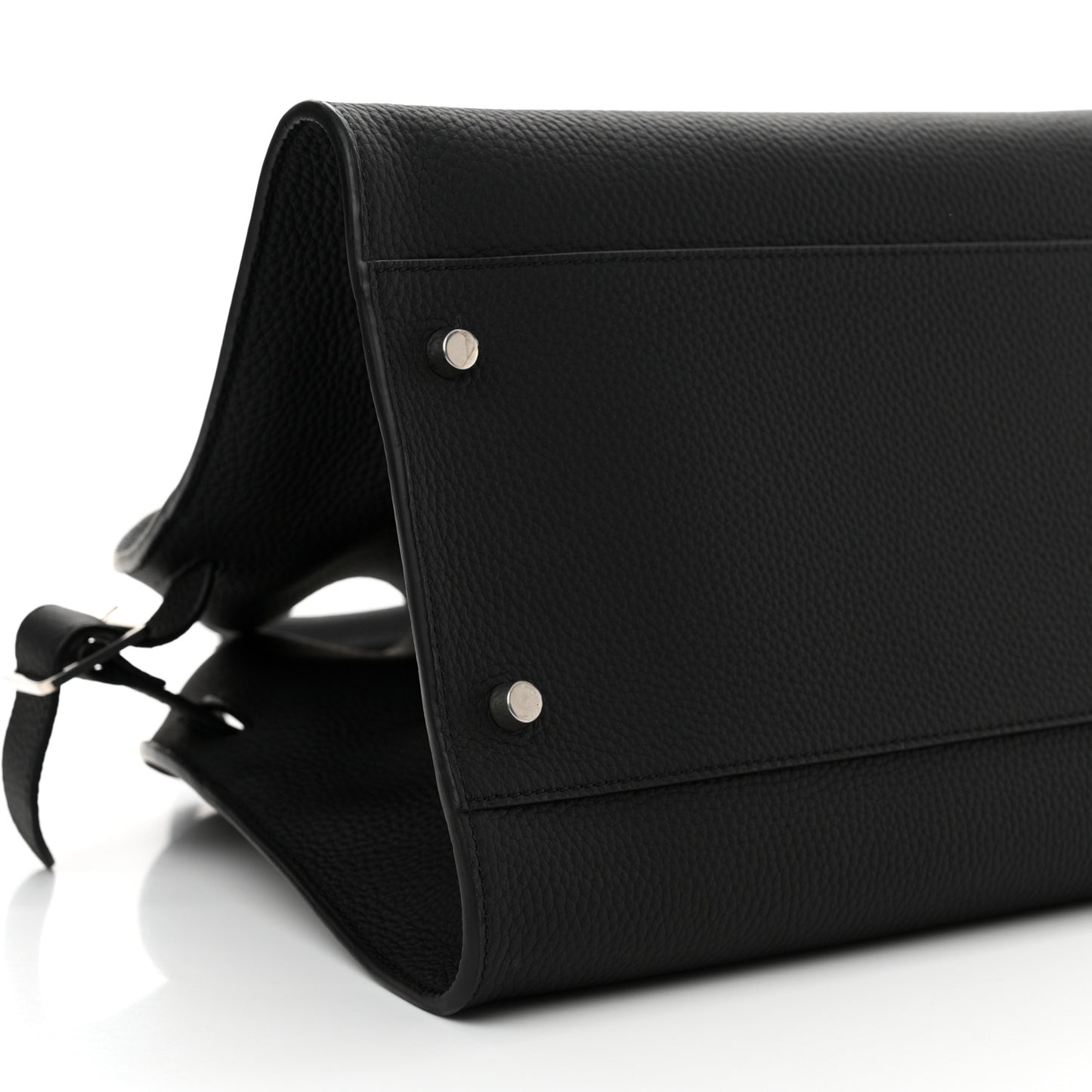 Grained Calfskin EW Margaux Black