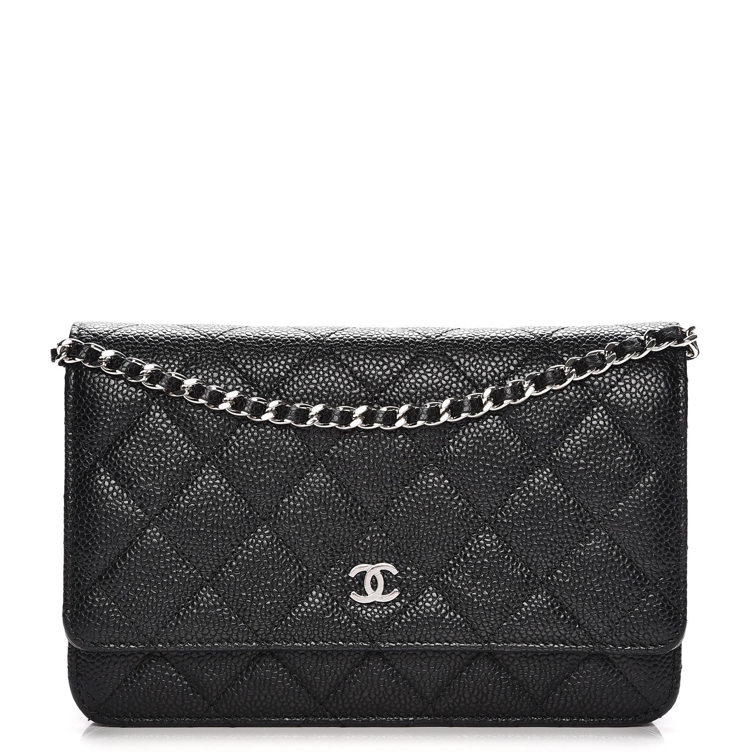 Chanel Caviar Quilted Wallet On Chain WOC Black 1 of 8