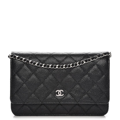Chanel Caviar Quilted Wallet On Chain WOC Black 1 of 8
