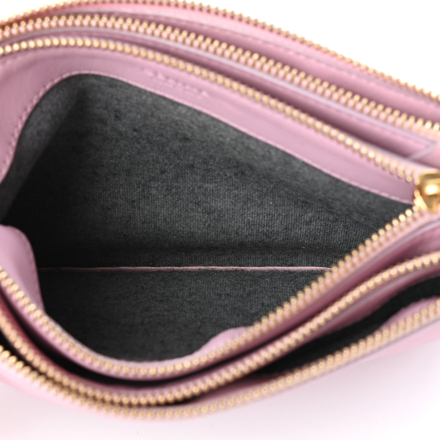 Lambskin Small Trio Crossbody Bag Pink