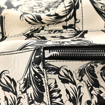 Versace Printed Calfskin La Medusa Backpack Black White 10 of 10