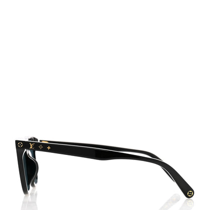 Louis Vuitton Acetate My Monogram Fame Rectangle Sunglasses Z2151U Black 3 of 8