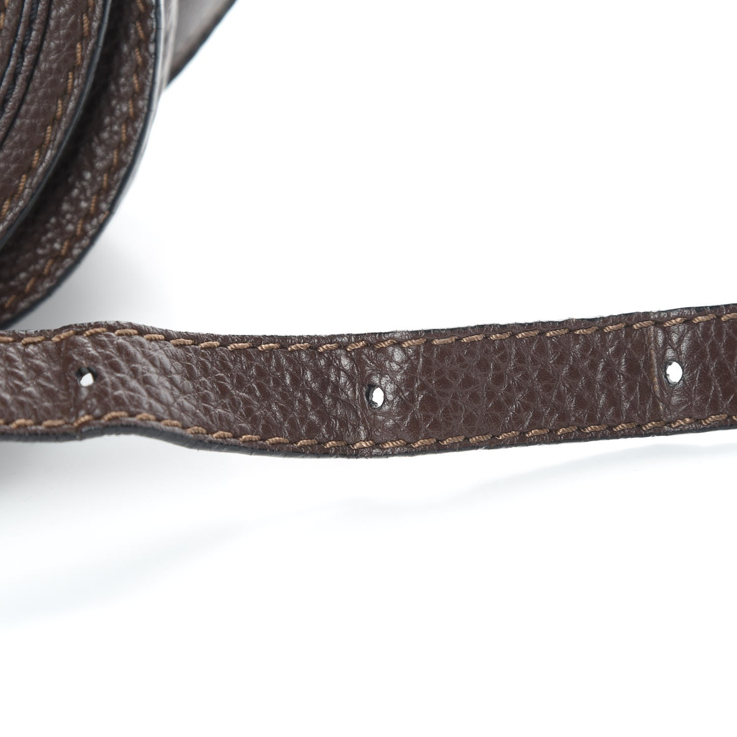 Chloe Calfskin Mini Marcie Round Crossbody Bag Truffle 17 of 17