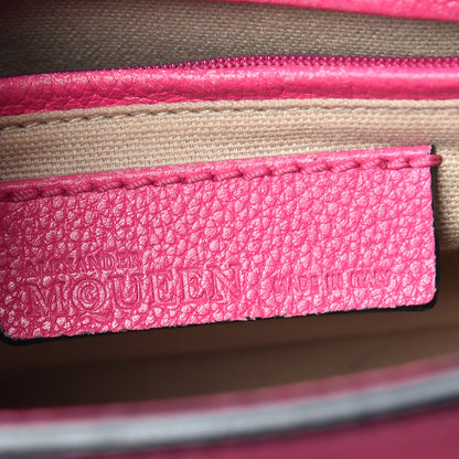 Alexander McQueen Grainy Calfskin Mini Padlock Zip Satchel Pink 8 of 23