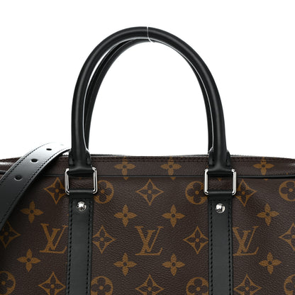 Louis Vuitton Monogram Macassar Porte-Documents Voyage PM 7 of 9