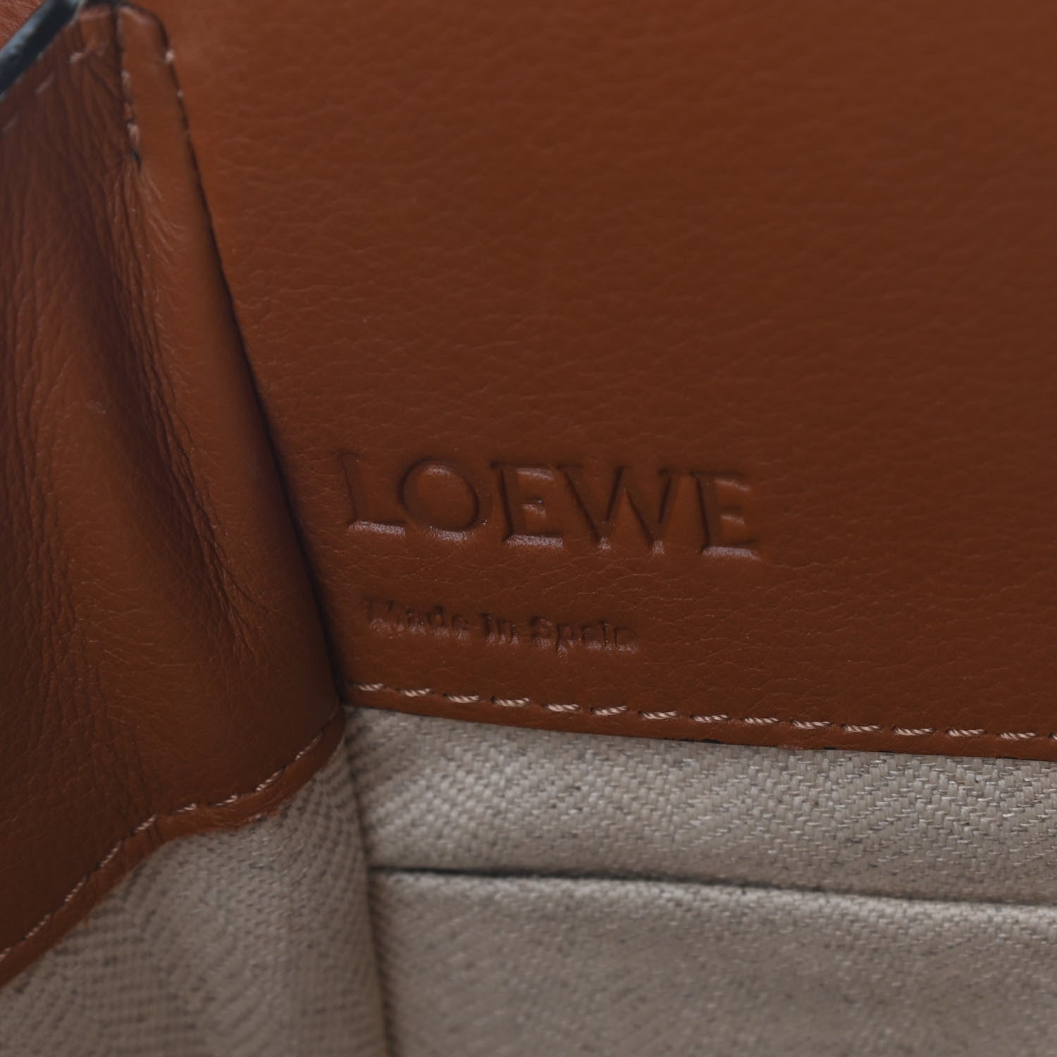 Loewe Calfskin Mini Hammock Shoulder Bag Tan 7 of 10