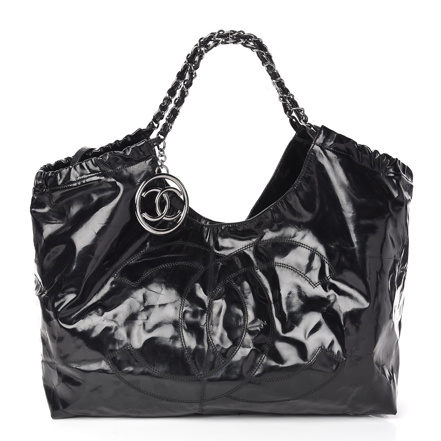 Chanel Vinyl XL Coco Cabas Black 1 of 21