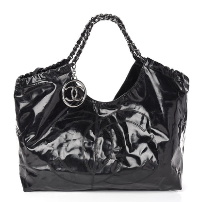 Chanel Vinyl XL Coco Cabas Black 1 of 21