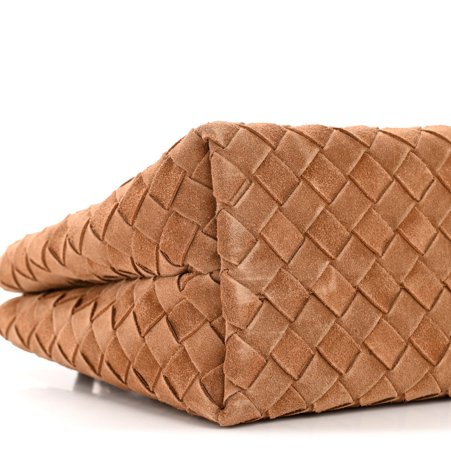 Bottega Veneta Suede Intrecciato Small Andiamo Shoulder Bag Amber 8 of 10