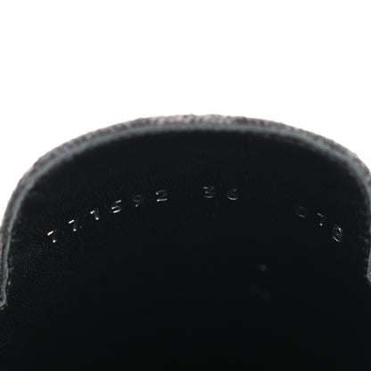 Gucci New Denim GG Malaga Kid Womens Princetown Slippers 36 Grey Black 9 of 10