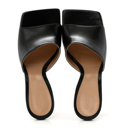 Bottega Veneta Lambskin Stretch Mule Sandals 39.5 Black 2 of 9