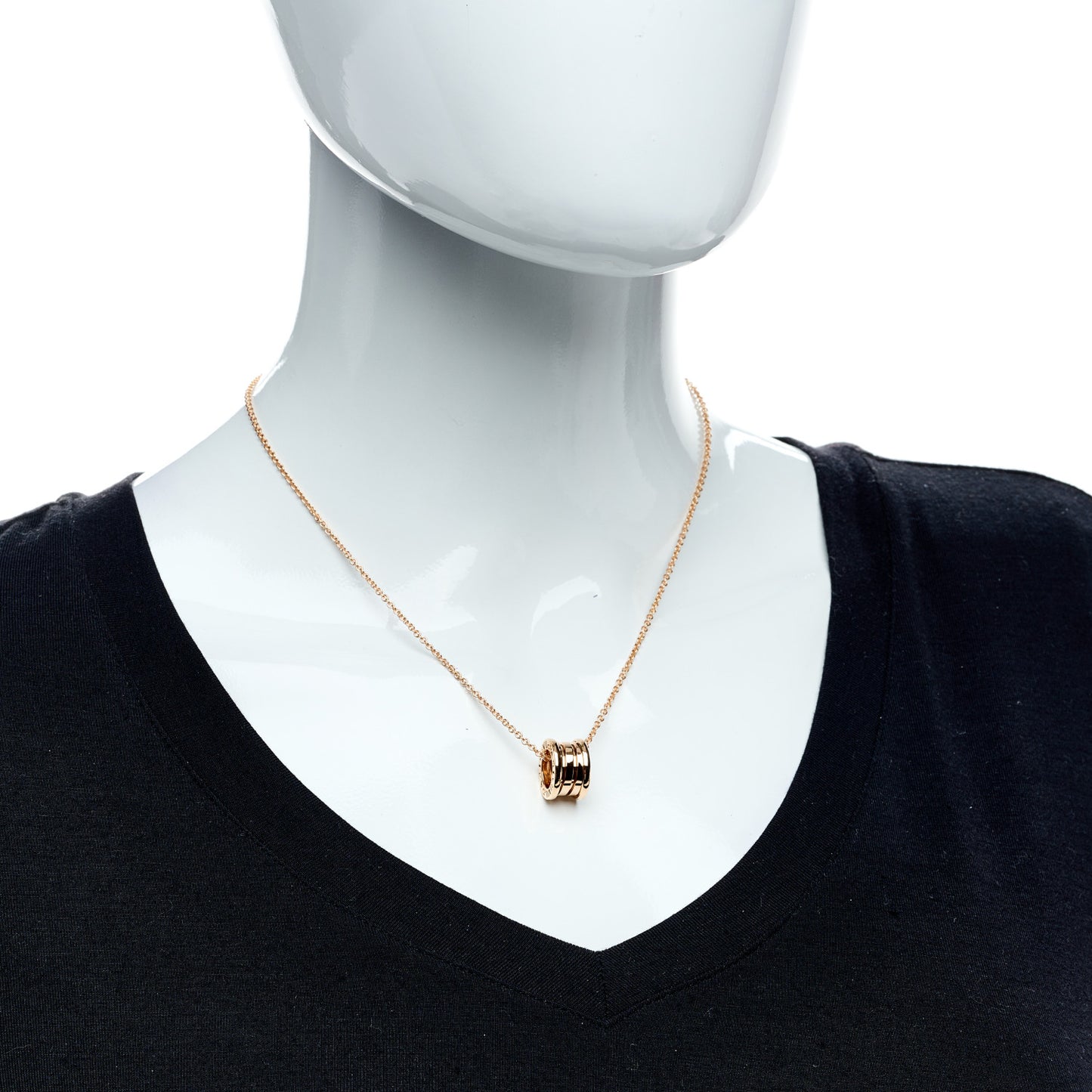 18K Rose Gold B.Zero1 Pendant Necklace