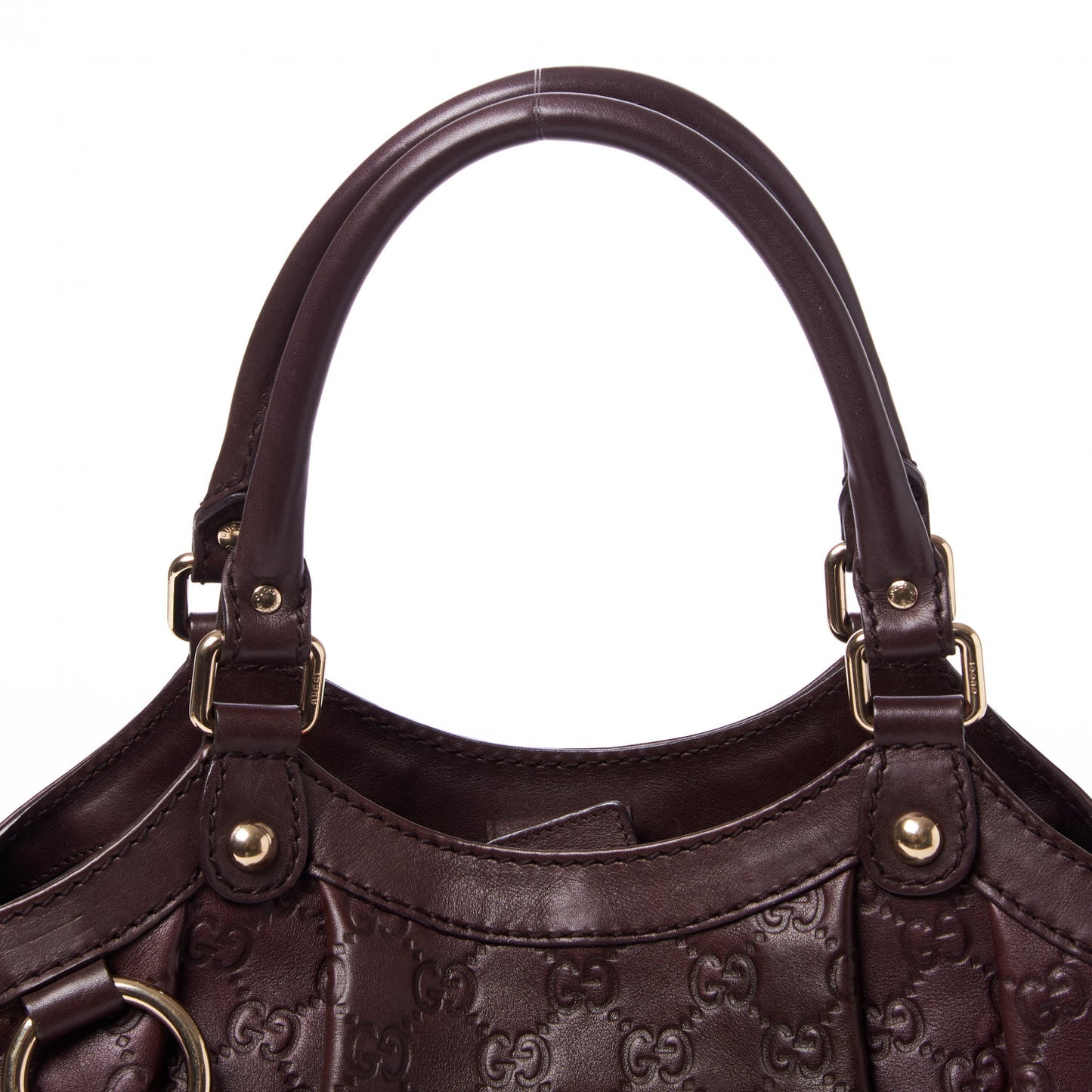Guccissima Medium Sukey Tote Chocolate