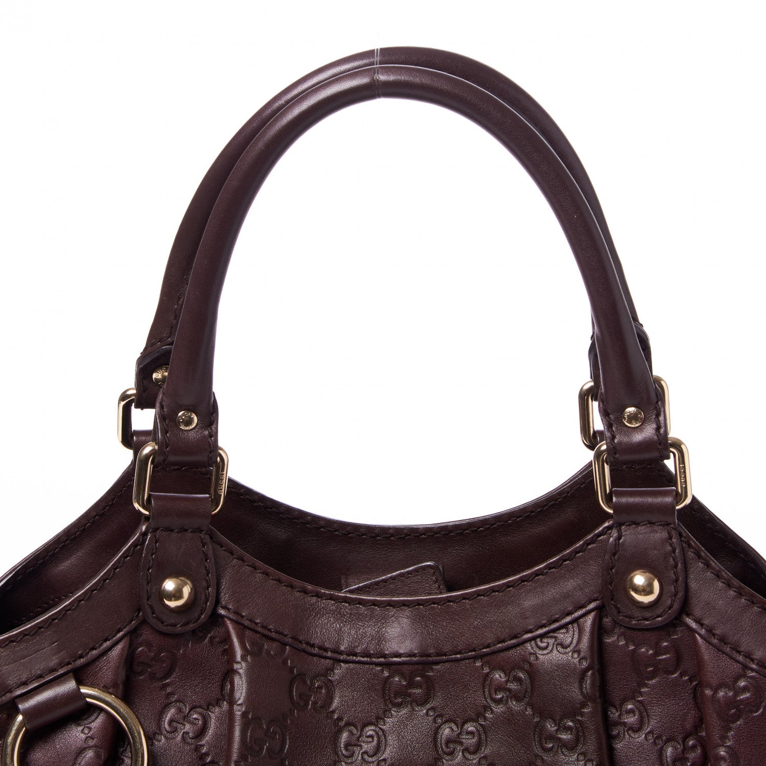 Gucci Guccissima Medium Sukey Tote Chocolate 8 of 8