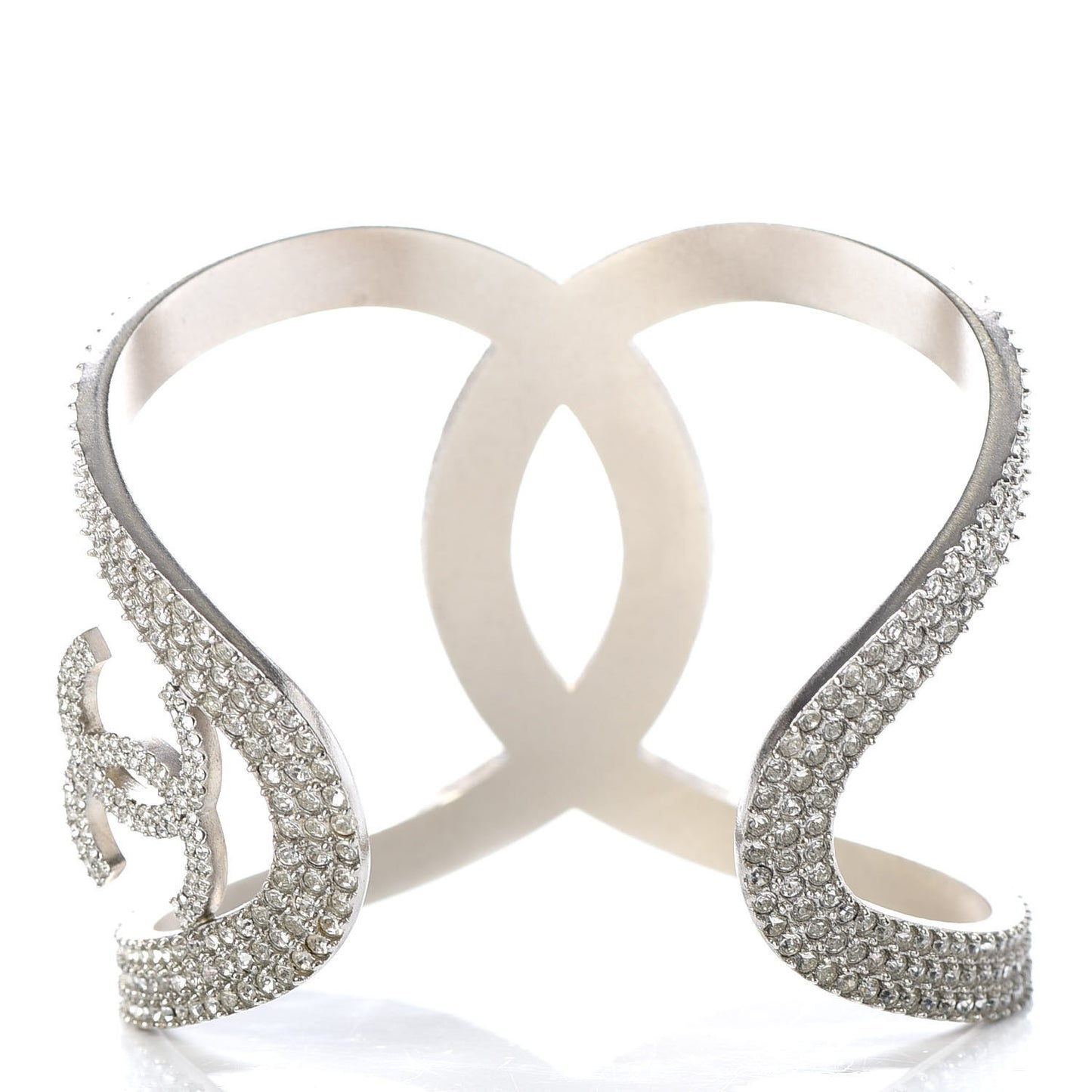 Crystal CC Cuff Silver