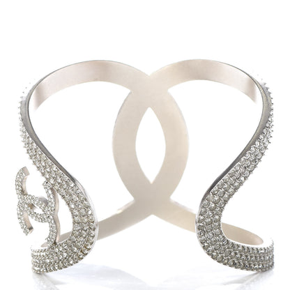 Chanel Crystal CC Cuff Silver 3 of 6