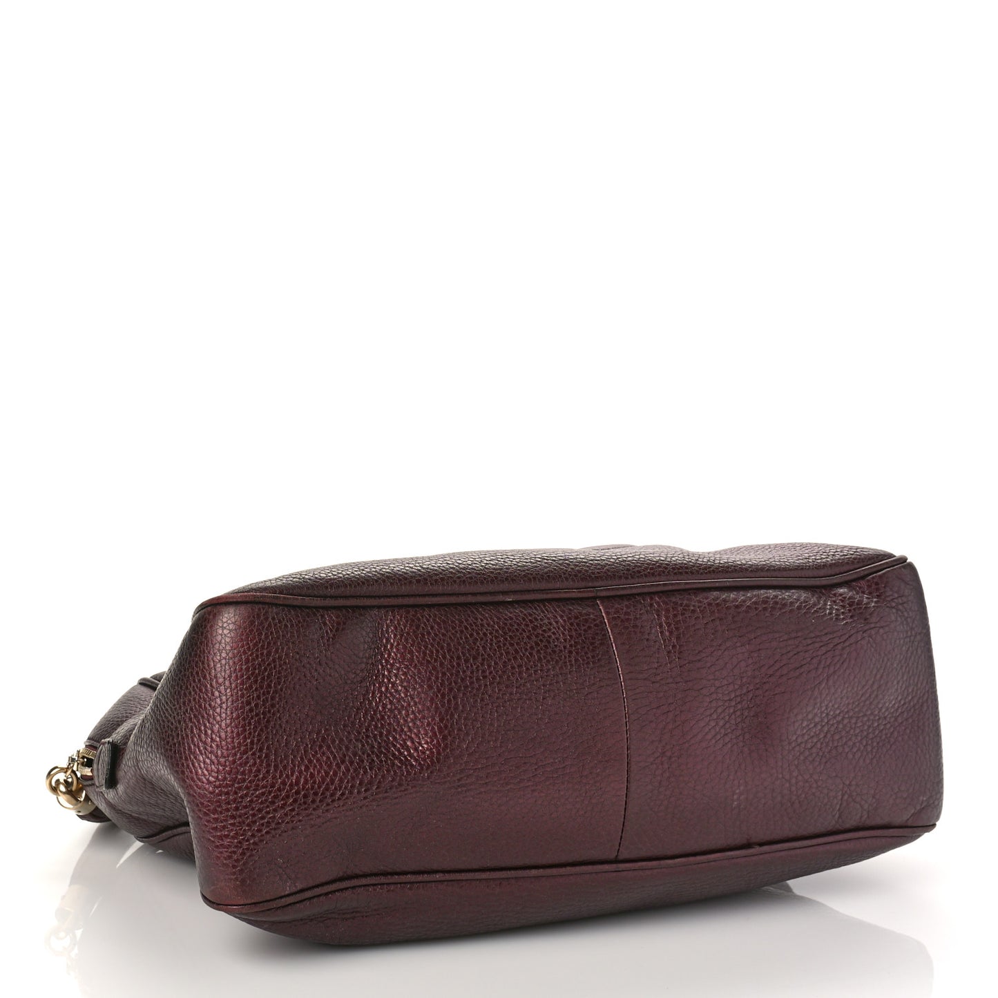 Metallic Cellarius Calfskin Medium Soho Bowler Classic Burgundy