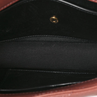 Saint Laurent Lambskin Chevron Quilted Mini Loulou Bag Hortensia 6 of 12