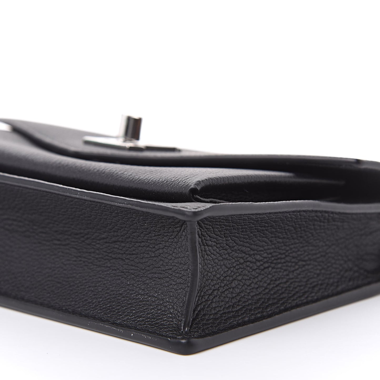Soft Calfskin My Lockme Chain Pochette Black