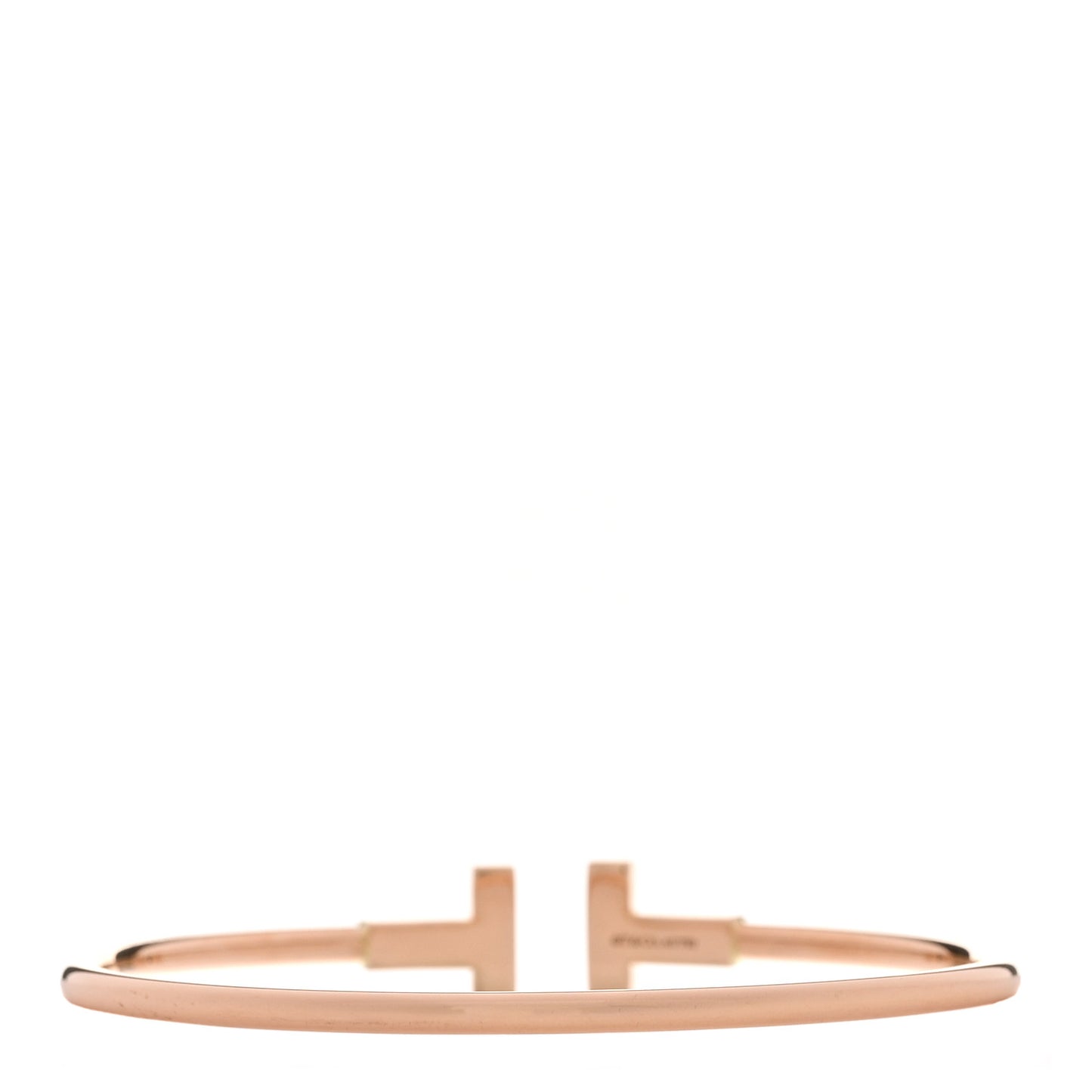 18K Rose Gold T Wire Bracelet