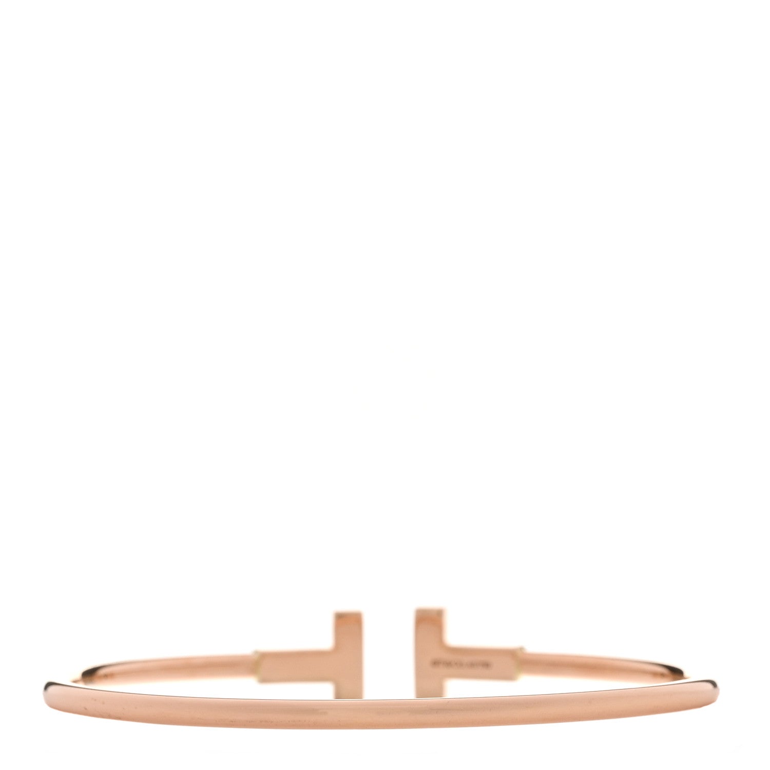 Tiffany 18K Rose Gold T Wire Bracelet 2 of 4