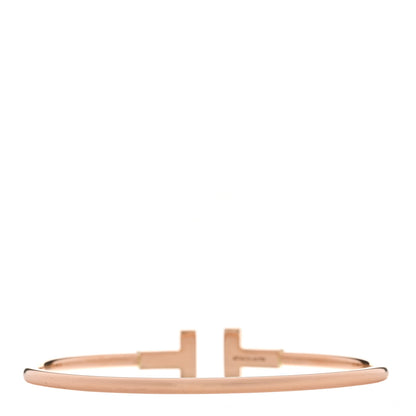 Tiffany 18K Rose Gold T Wire Bracelet 2 of 4