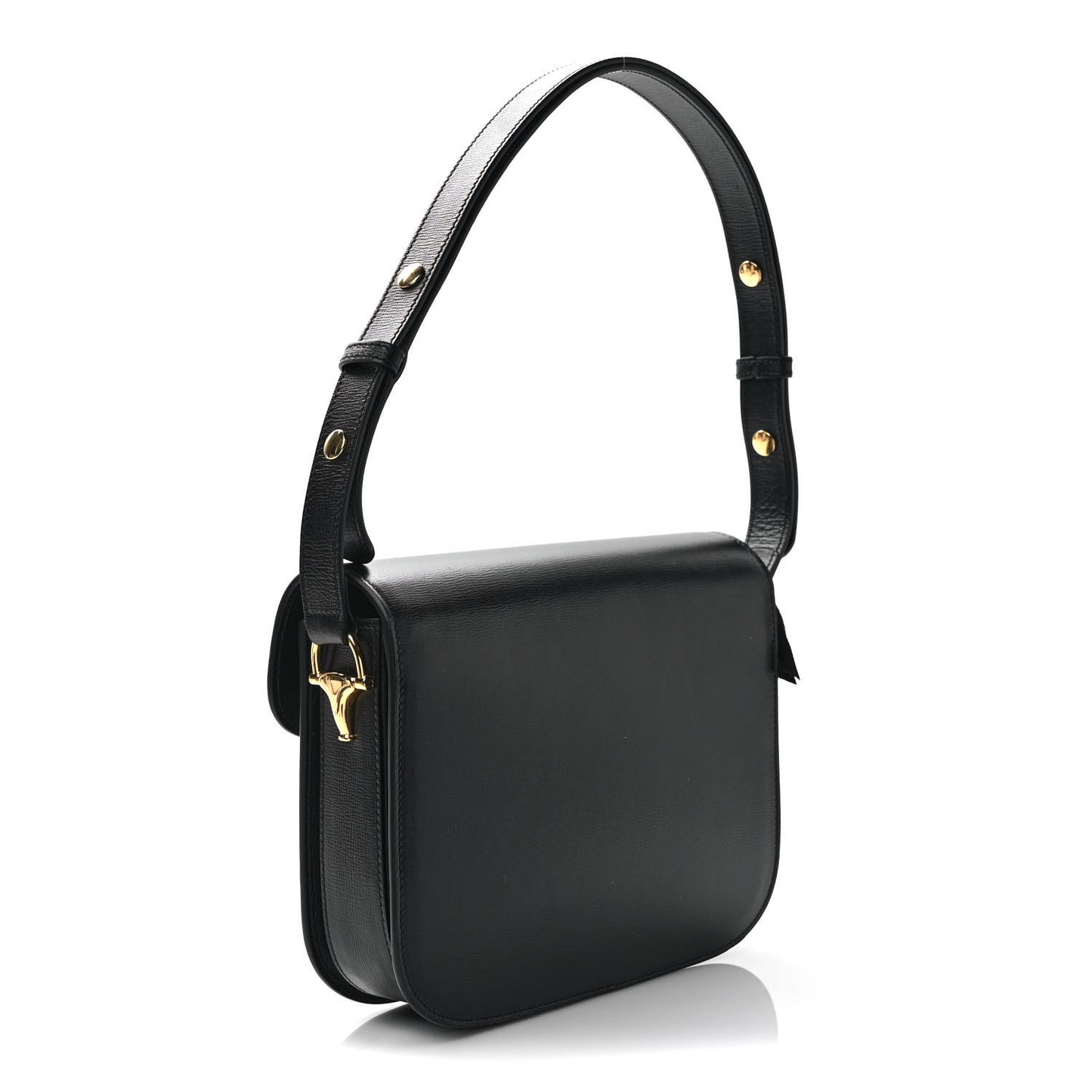 Azalea Calfskin Horsebit 1955 Shoulder Bag Black