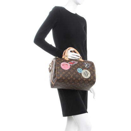 Louis Vuitton Monogram World Tour Speedy Bandouliere 30 3 of 8