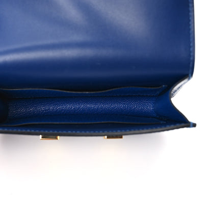 Hermes Lizard Constance Slim Wallet Bleu Saphir 6 of 8