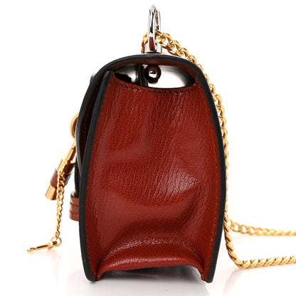 Chloe Shiny Goatskin Calfskin Mini Aby Chain Shoulder Bag Sepia Brown 11 of 12