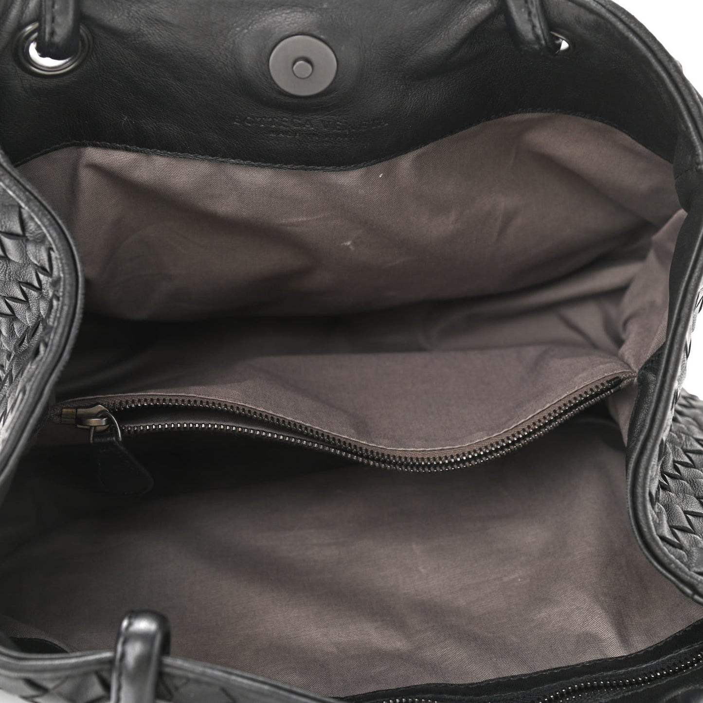 Nappa Intrecciato Woven Tote Black