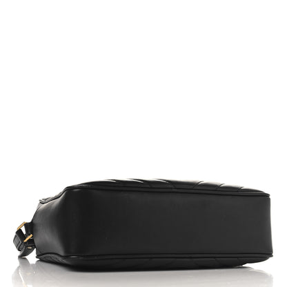 Saint Laurent Calfskin Matelasse Monogram Lou Camera Bag Black 4 of 13