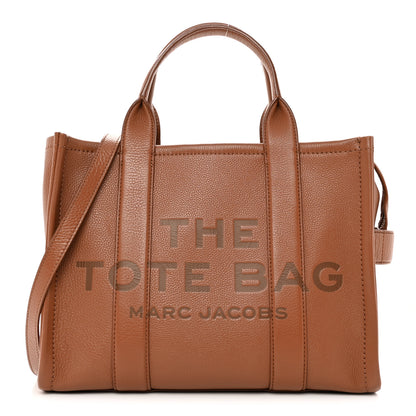Marc Jacobs Grained Calfskin Medium The Tote Bag Argan Oil 1 of 19