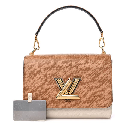 Louis Vuitton Epi Twist Top Handle Shoulder Bag MM Beige Camel 1 of 9