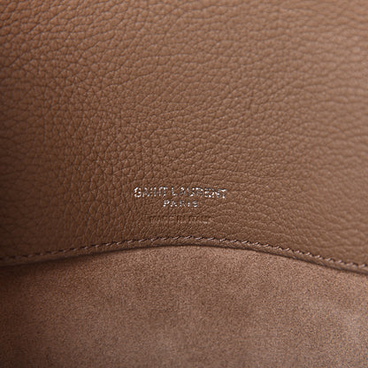 Saint Laurent Grained Calfskin Small Supple Sac De Jour Taupe 6 of 9