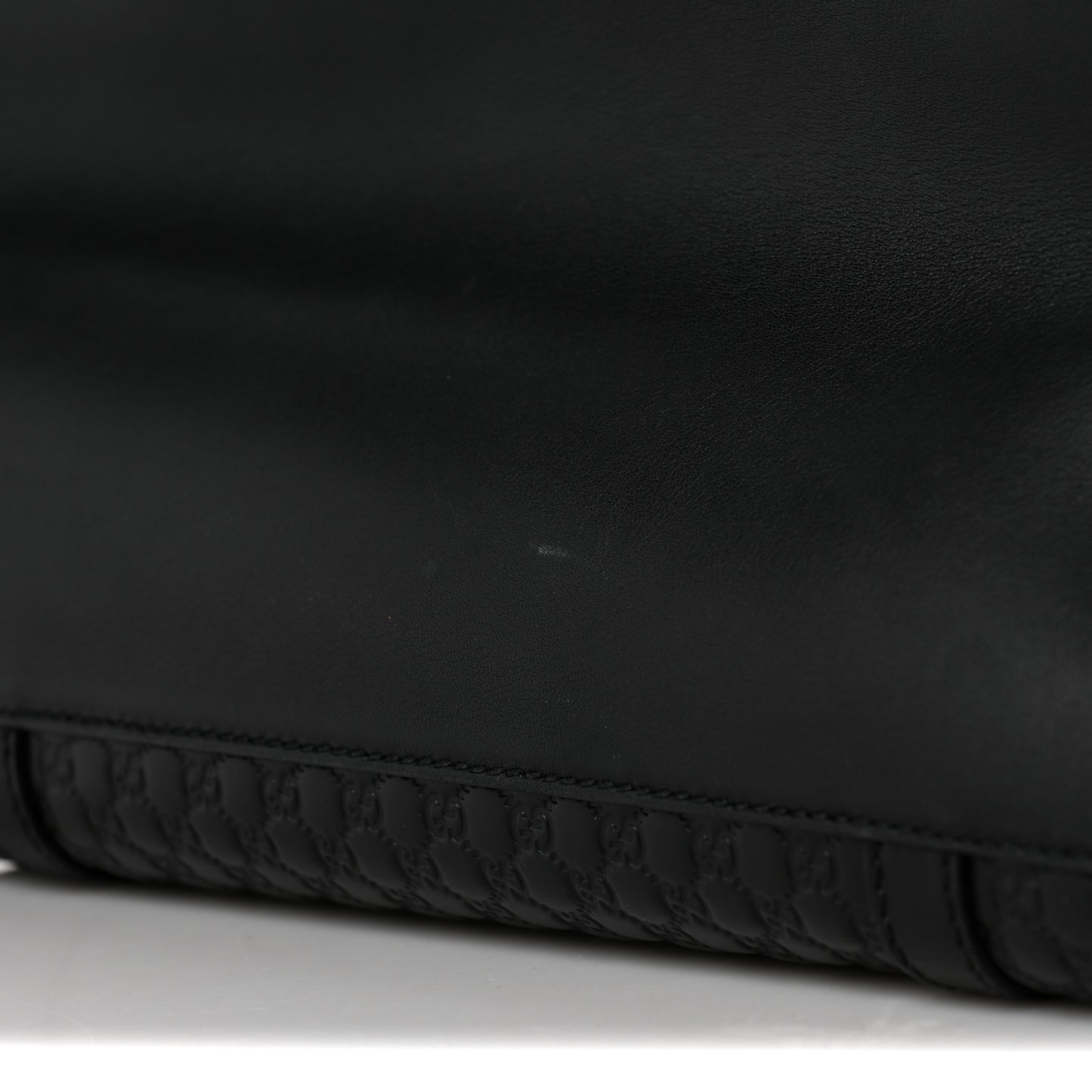 Soft Microguccissima Dome Satchel Black