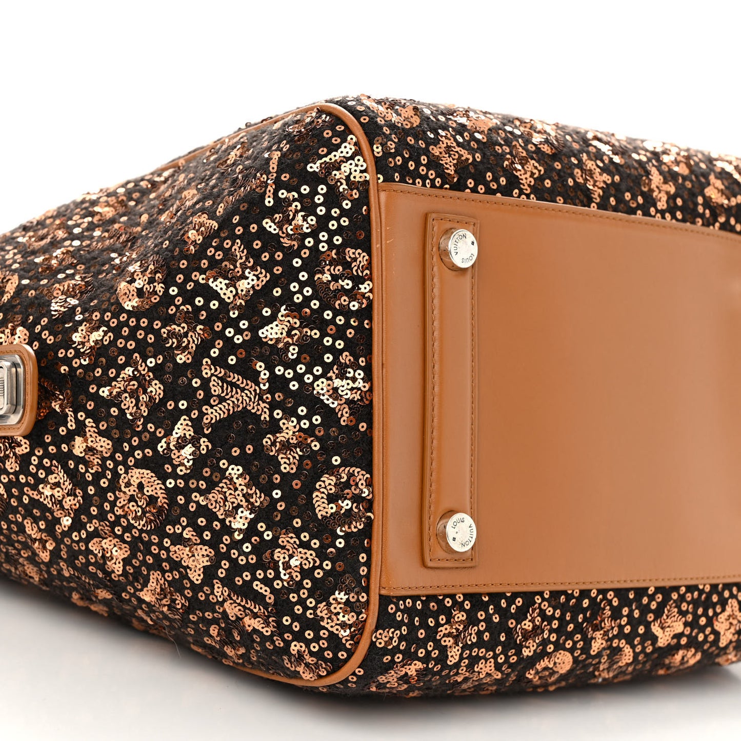 Sequin Monogram Sunshine Express North South Gold