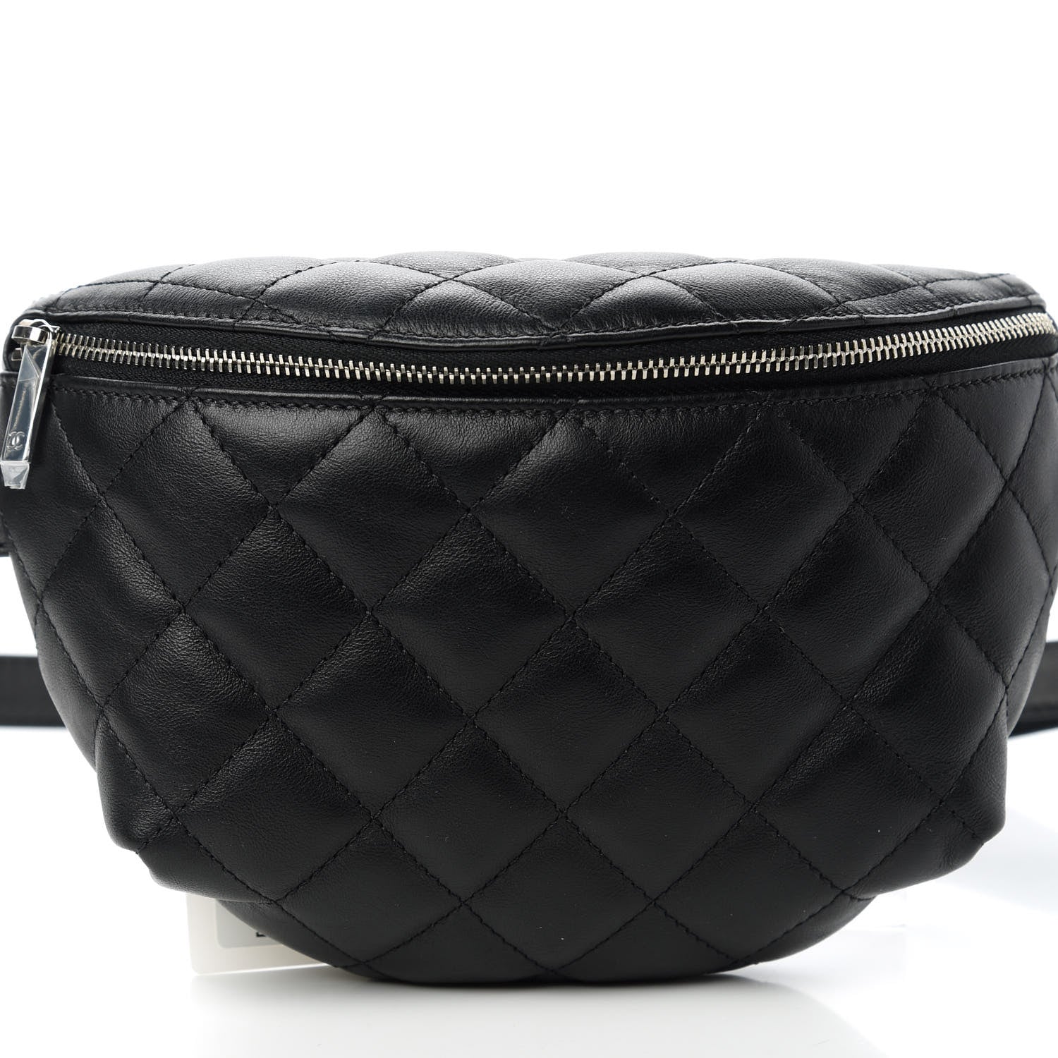 Chanel Calfskin Quilted Waist Belt Bag Black 10 of 10