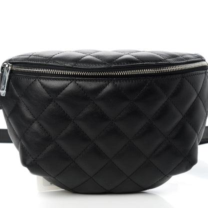 Chanel Calfskin Quilted Waist Belt Bag Black 10 of 10