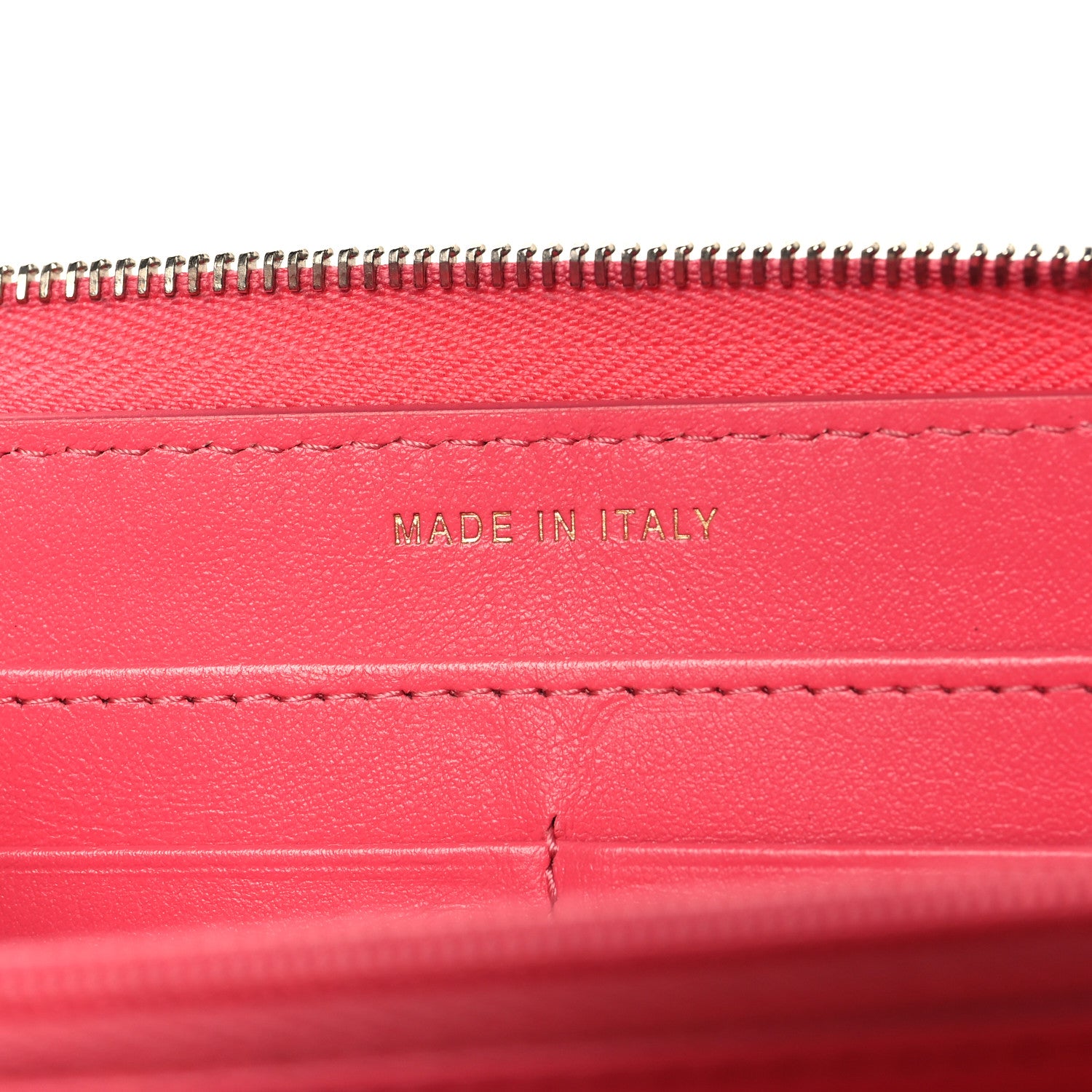 Chanel Caviar Quilted Large Gusset Zip Around Wallet Rose 7 of 9