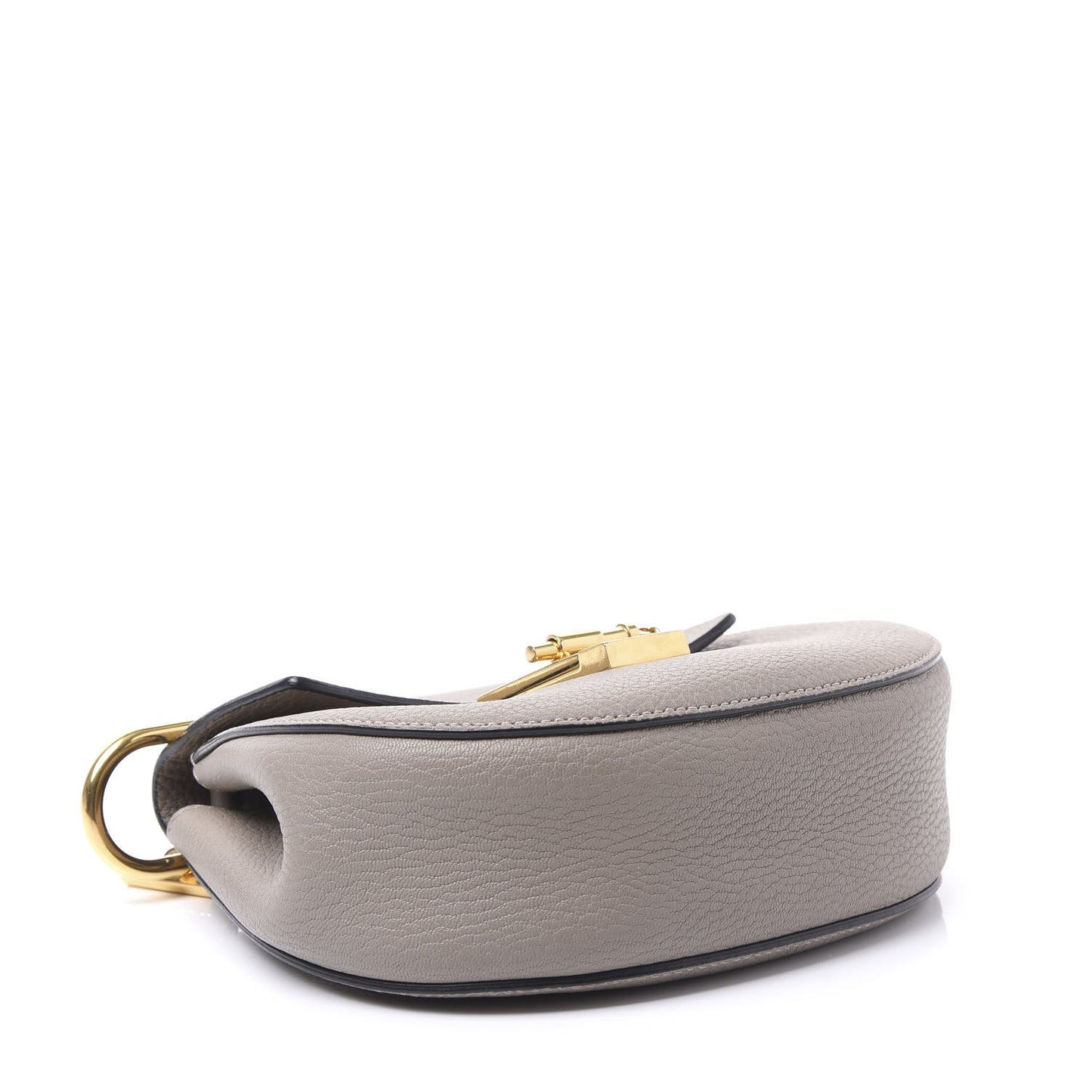 Grained Lambskin Mini Drew Shoulder Bag Motty Grey