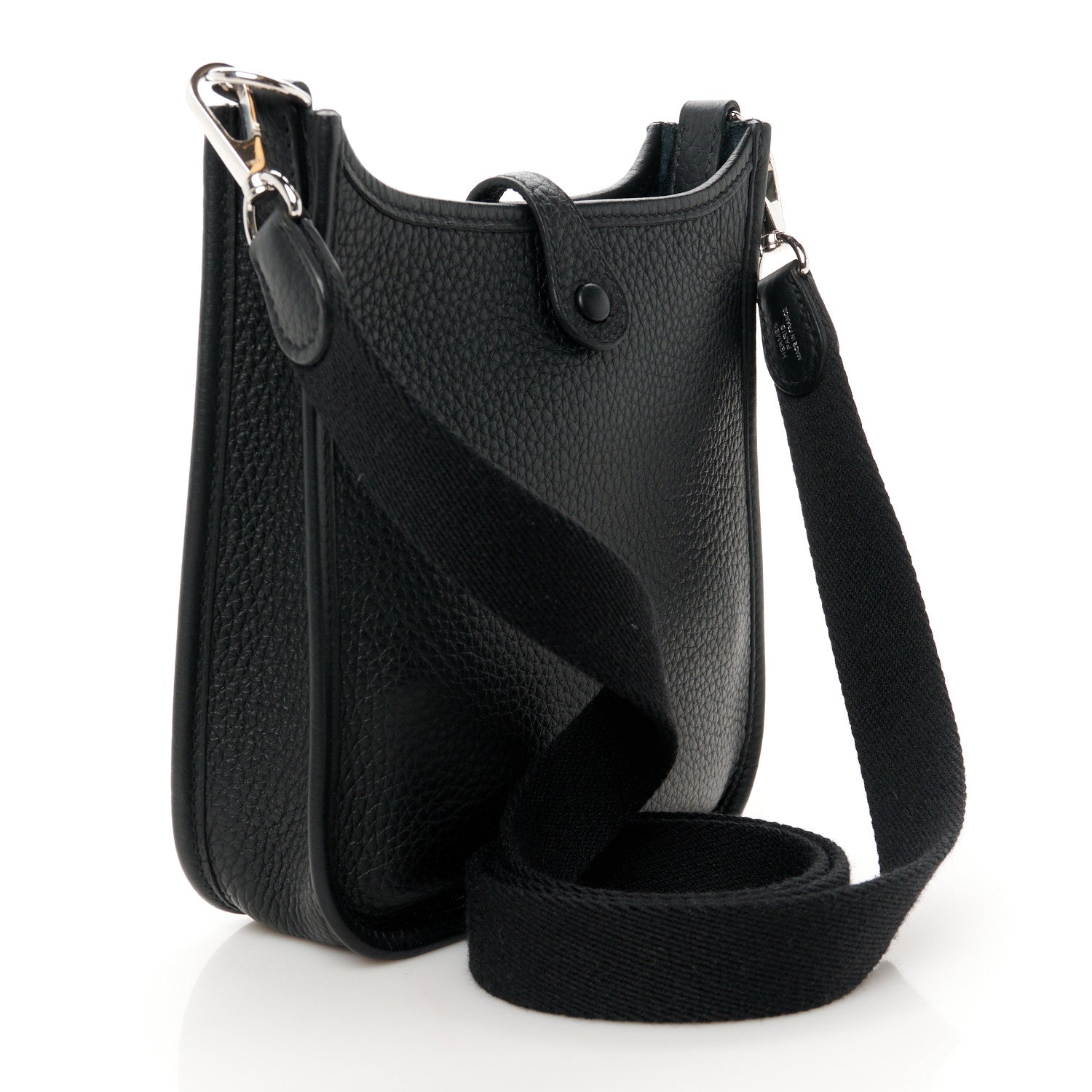 Hermes Taurillon Clemence Evelyne TPM Black 3 of 10