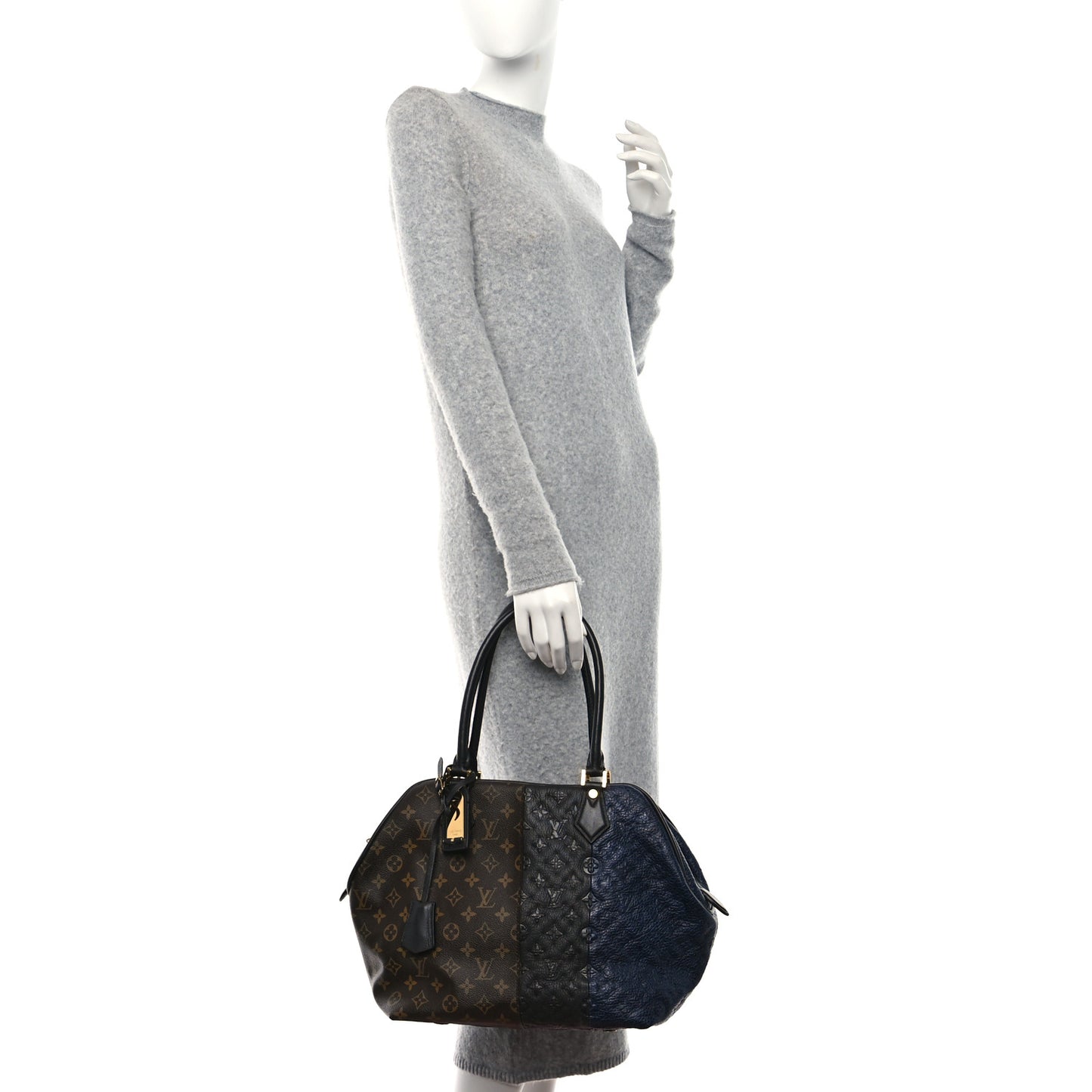 Monogram Stripes Medium Bag Marine
