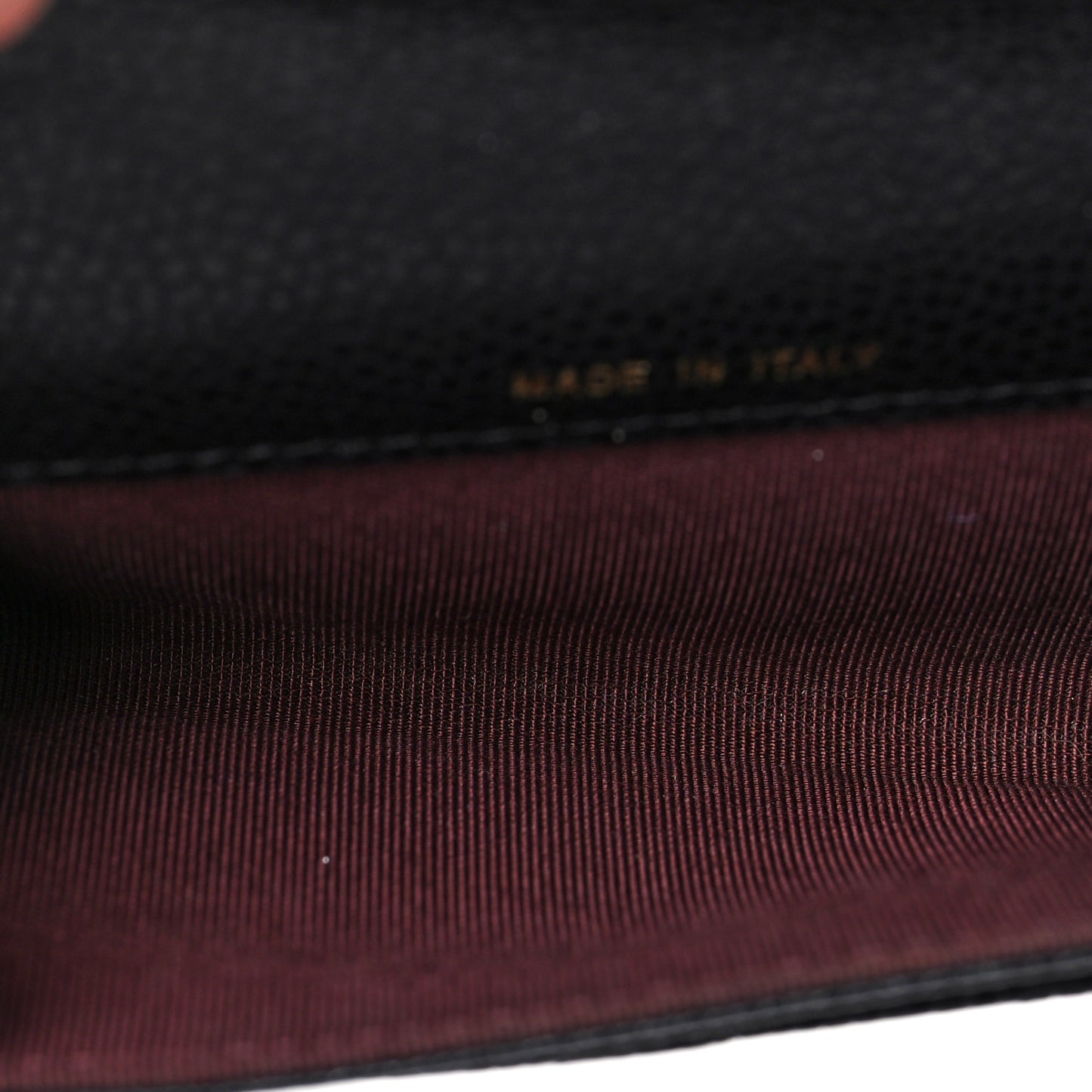 Caviar Quilted Flap Card Holder Black