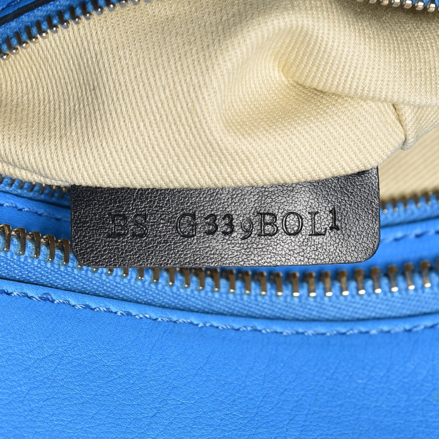 Vitello Rockstud Double Handle Tote Blue Fluo
