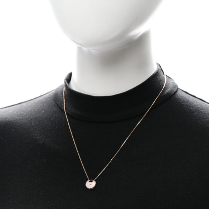 Cartier 18K Pink Gold Diamond Pink Opal XS Amulette de Cartier Pendant Necklace 2 of 5