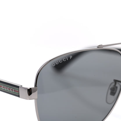 Gucci Web Aviator Sunglasses GG0528S Black 7 of 8